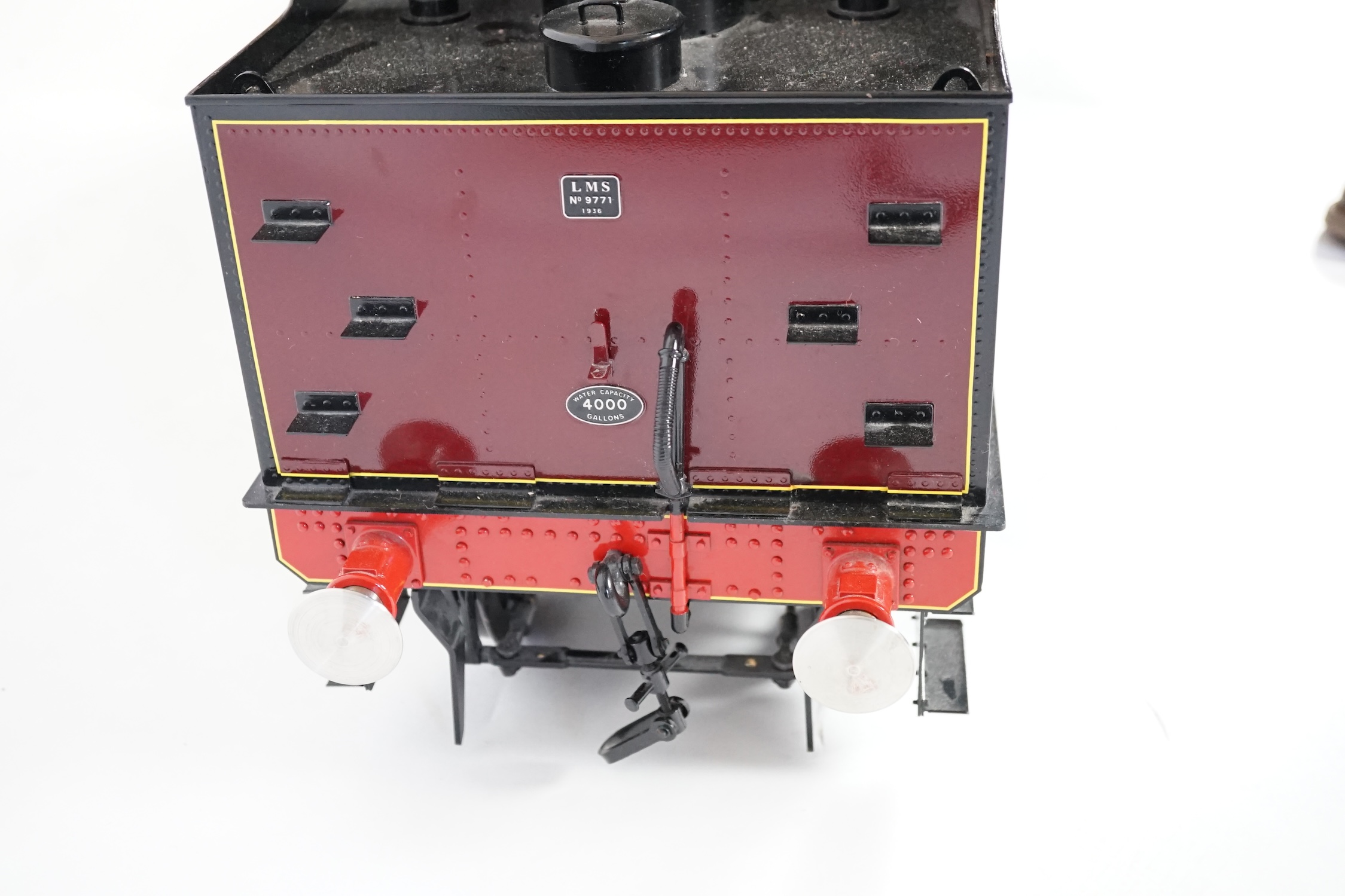 A Kingscale by Silver Crest Models 5 inch gauge coal fired live steam LMS Jubilee Class 4-6-0 locomotive, in lined maroon livery as Warspite 5724